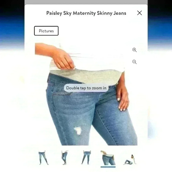 Paisley Sky Skinny Maternity Jeans - size Small like new - Picture 1 of 5